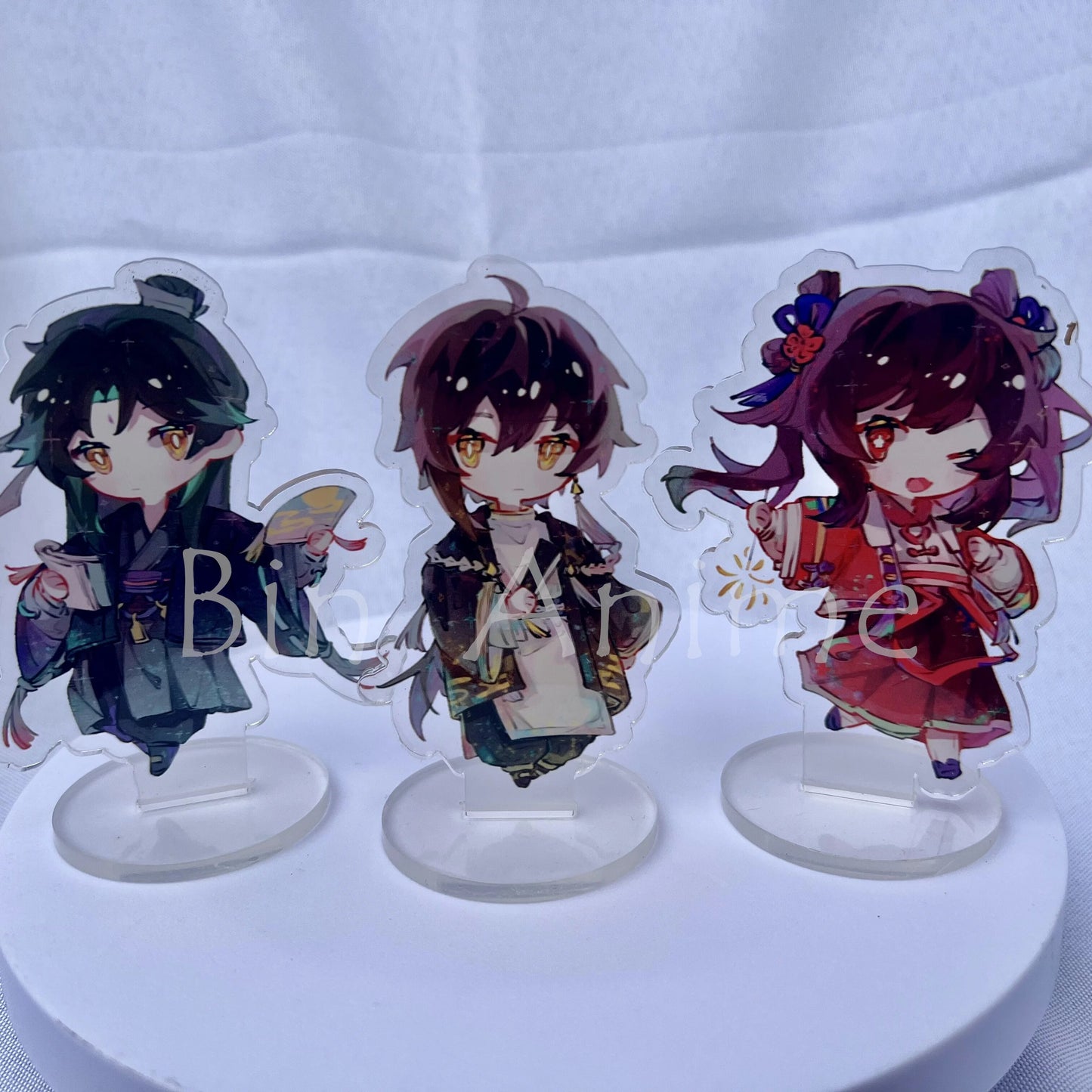 Anime Genshin Impact Cute Figure Cyno Wanderer Heizou Ayato Yae Miko Zhongli Fatui Acrylic Stand Model Plate Cosplay Fans Gifts