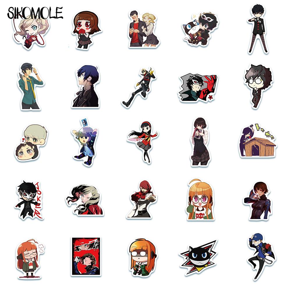 10/30/50PCS Japan Anime Persona 5 Game Cartoon Stickers Motorcycle Luggage Laptop Skateboard Bicycle Decals Graffiti Sticker F5