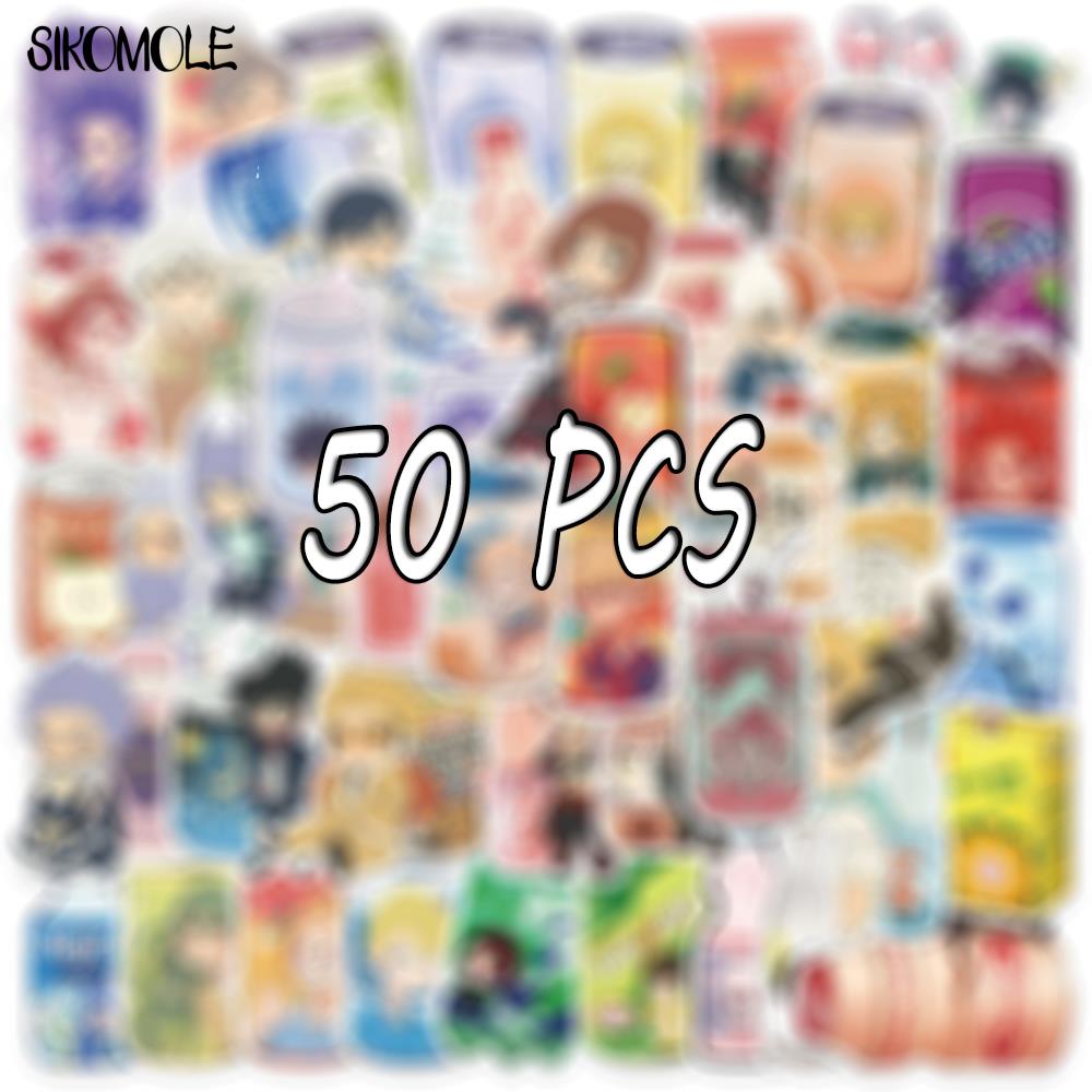 10/30/50PCS Mix Anime Drinks Characters Stickers Cartoon Beverage Bottle DIY Toy Guitar Motor Luggage Decals Graffiti Sticker F5