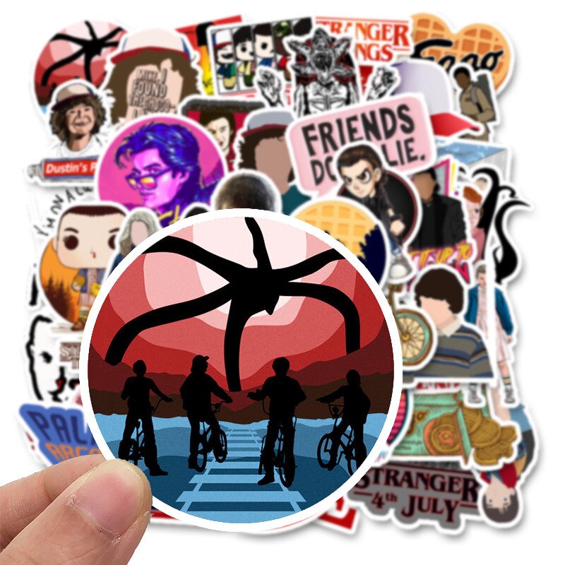 10/30/50Pcs Classic TV Show Thriller Stranger Things Stickers For Motorcycle Notebook Computer Car DIY Guitar Refrigerator Etc