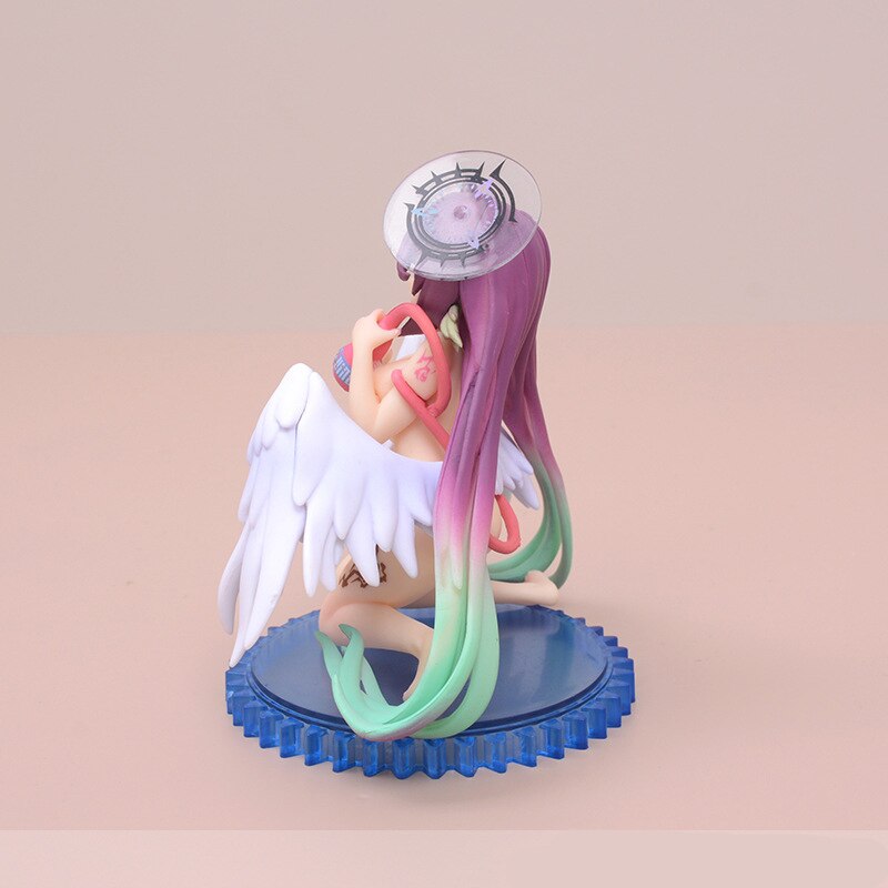 Anime Figure NO GAME NO LIFE Angel Jibril Doll Model Kawaii Sexy Seated 10CM PVC Toys Desktop Static Decoration Gift Figure
