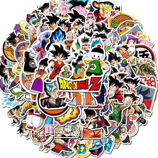 100pcs Anime Dragon Ball Graffiti Stickers | PVC Waterproof Stickers Luggage Laptop Stickers