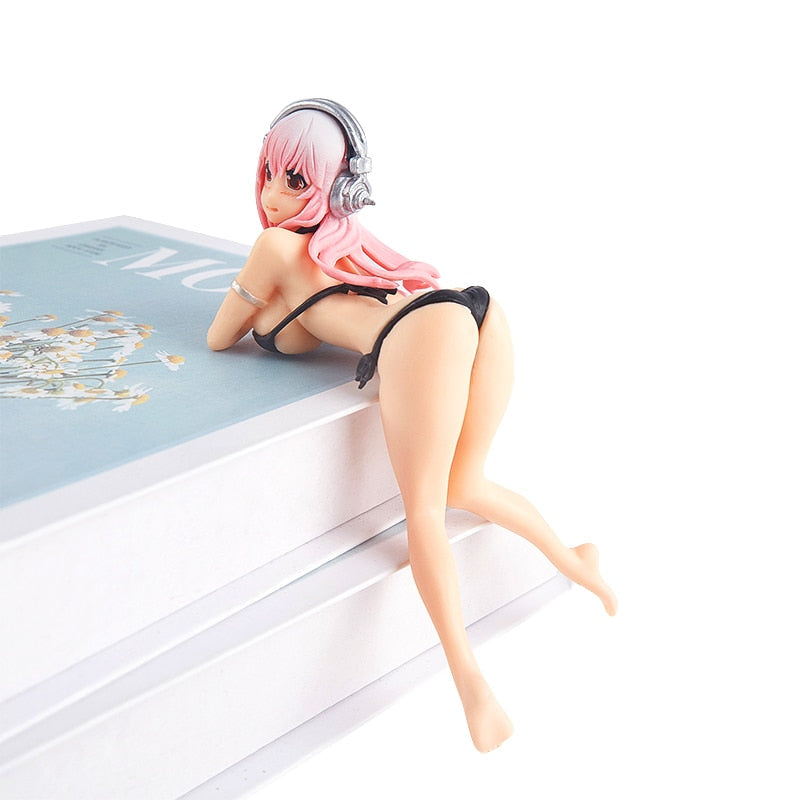 12cm Anime Figure Asuna Sexy Girl Swimsuit Japanese PVC Action Figure Toys Collection Model  Two-dimensional Anime Computer Case