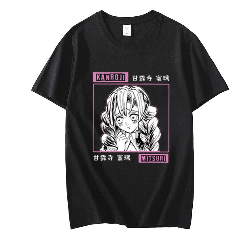 New Oversized Men&#39;s Hoodie Anime Demon Slayer Kanroji Mitsuri Printed Hoodie Men Unisex Sweatshirts Anime Harajuku Pullover