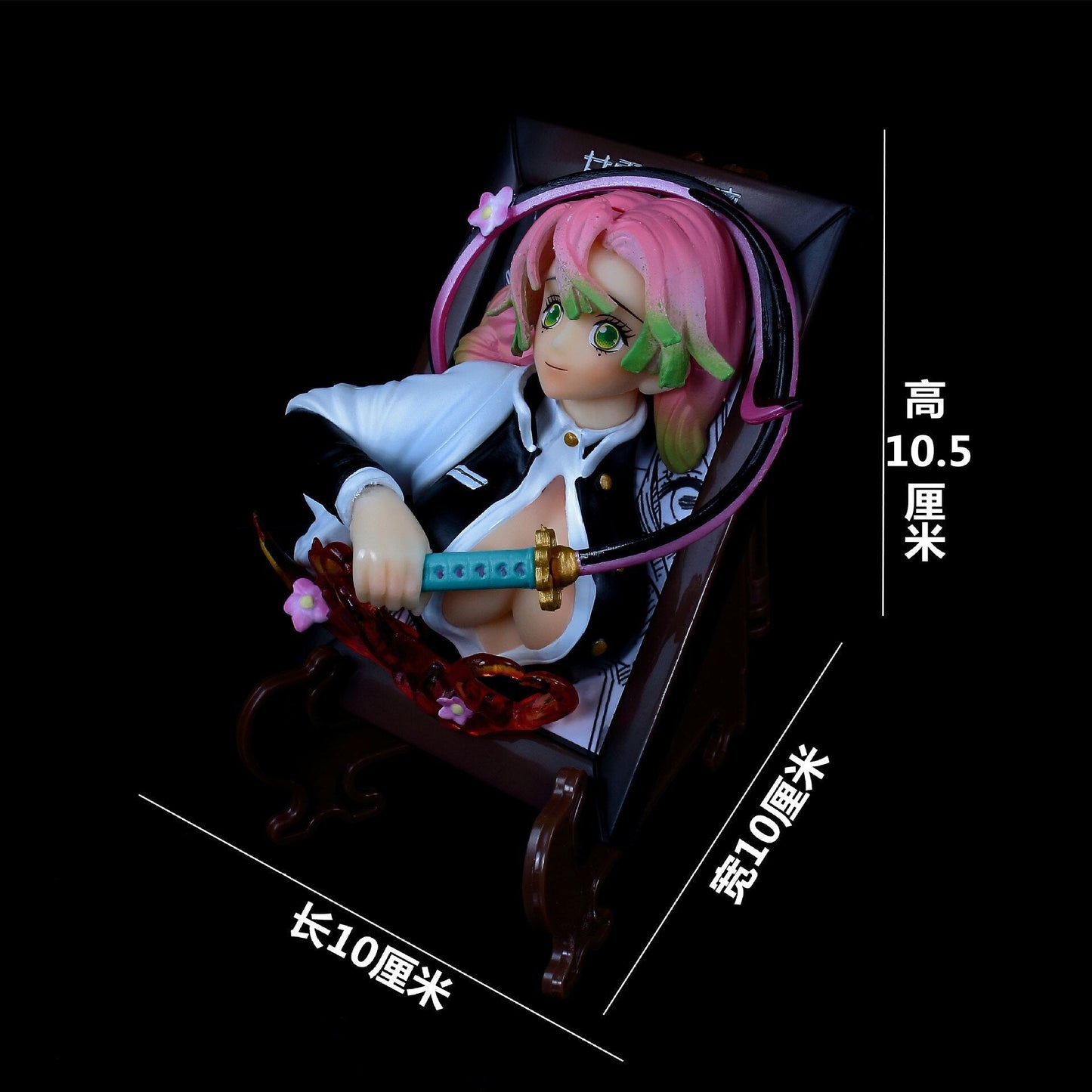 13CM Hot Anime Figure Demon Slayer Corps Photo Frame Kyoujurou Mitsuri Gyoumei Model Dolls Toy Gift Collect Boxed PVC Material