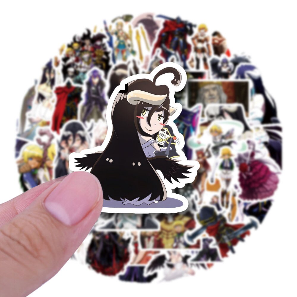 10/30/50PCS Anime Overlord Stickers Cute Albedo Decals Sticker Kids Toy Gift DIY Suitcase Laptop Phone Notebook Fridge Wholesale
