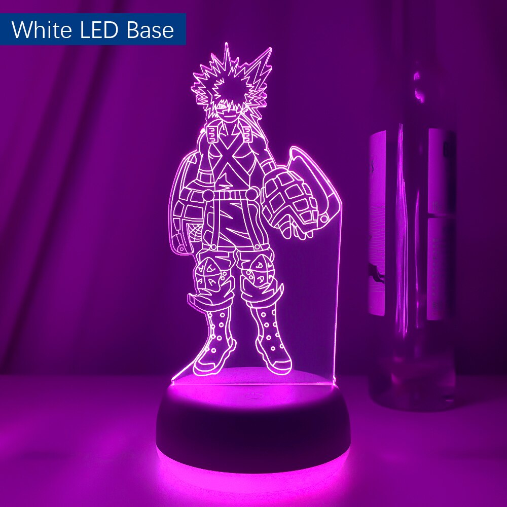 3D Lamp Katsuki Bakugo Figure Kids Bedroom Nightlight Led Touch Sensor Room Lighting Anime My Hero Academia Gift Led Night Light