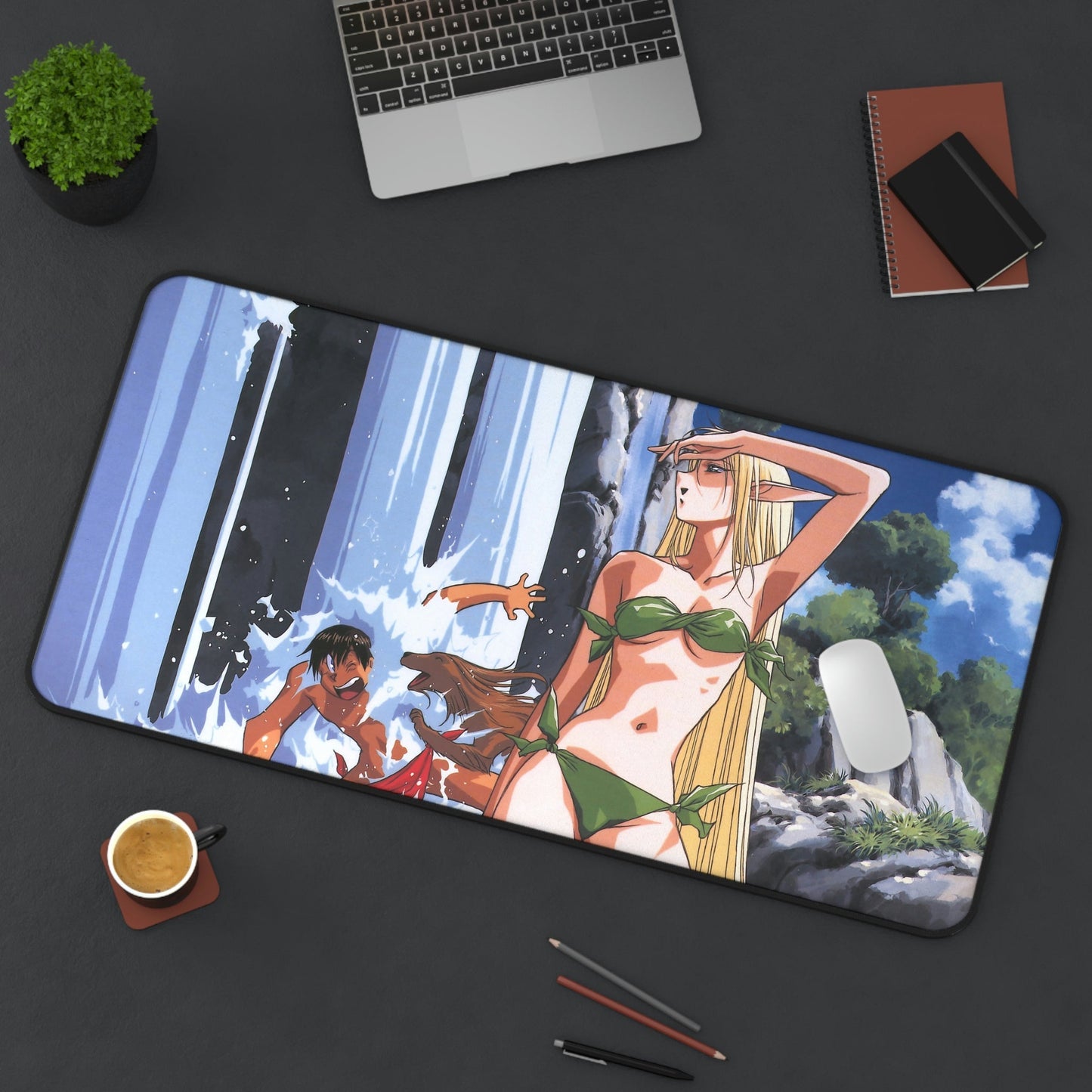 Record Of Lodoss War Ecchi Mousepad - Deedlit Bikini Desk Mat - Sexy Playmat
